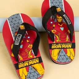 Toothless Marvel Avengers Featuring Iron Man Designed Flip Flops - Red-picture-44