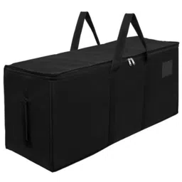 Storite Jumbo Super-Size 90 L Canvas Moisture Proof MultiPurpose Heavy Duty Storage Bag for Toys/Stationery/Blankets/Clothes/Moving Bags With Strong Reinforced Handles Rectangular (88x38x27 cm), Black-picture-27