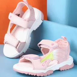 Cute Walk by Babyhug Velcro Closure Sandals - Pink-picture-21