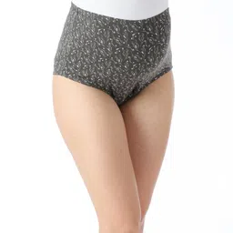 Bella Mama Cotton Elastane High Coverage Floral Printed Panties Pack of 2 (Color May Vary) image 4