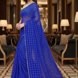 Anouk Rustic Woven Design Zari Poly Chiffon Saree-image-69