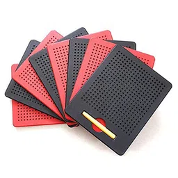 Vgrassp Doodle Writing Magnetic Drawing Board Erasable Mag Pad Drawing Board Small -  Red image 4