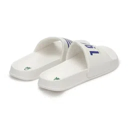 United Colors of Benetton Men's White Slides image 5