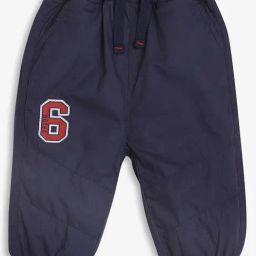Ed-a-Mamma Infant Boys Navy Blue Cotton Applique Joggers-picture-45