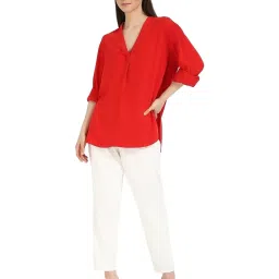 CALVIN KLEIN JEANS Women's Red Top image 5