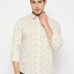 Duke Beige Blended Slim Fit Printed Shirt-picture-32