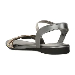 Bata Women's JAE E 24 Grey Ankle Strap Sandals image 5