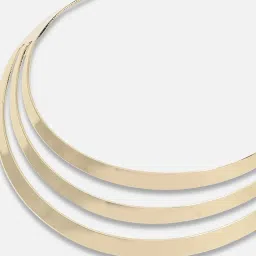 SOHI Gold Designer Stone Necklace image 5