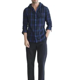 Rare Rabbit Navy Oversized Checks Shirt image 5