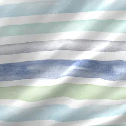 Layers Panchatatva Stripes Blue 140 TC Cotton Double Bed Sheet with 2 Pillow Covers image 5