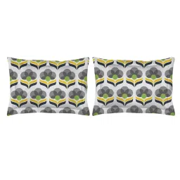 Layers Tuscany Floral Grey 104 TC Cotton Double Bed Sheet with 2 Pillow Covers image 5