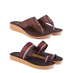BERSACHE Women Set Of 2 Open Toe Flats-picture-47