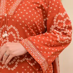 SSART Women Ethnic Motifs Printed Regular Kurta with Palazzos & With Dupatta image 2