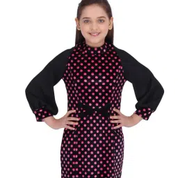 Cutecumber Kids Black Printed Dress-image-87