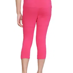 Tiny Girl Dark Pink Solid Leggings image 2