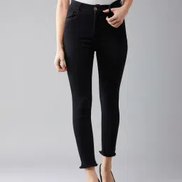 DOLCE CRUDO Black High Rise Jeans-image-37