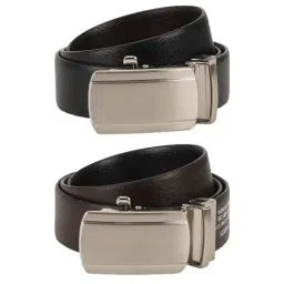 Peter England Black & Brown PU Reversible Belt Men-picture-26