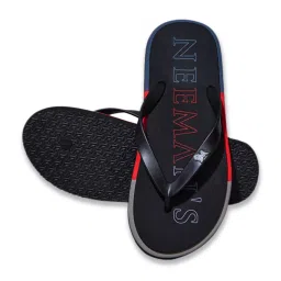Neemans Men's Recreation Black Flip Flops image 5