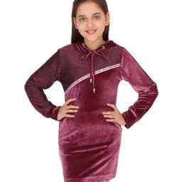 Cutecumber Kids Plum Regular Fit Dress-image-97