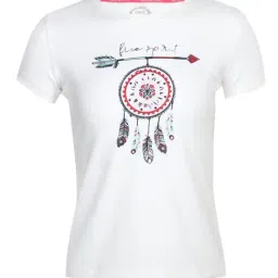 Jockey Kids White Printed T-Shirt-picture-12