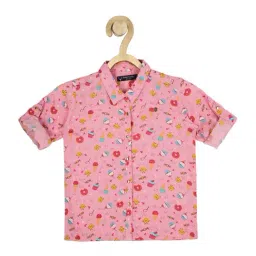 Allen Solly Junior Pink Printed Full Sleeves Shirt-image-14