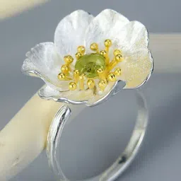 Rihi by P.C. Chandra Jewellers 925 Silver Pansy Ring for Women & Girls-picture-29