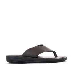 Khadim Men's Brown Flip Flops-image-70