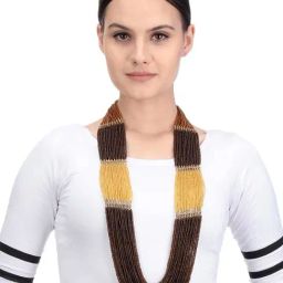 Imli Street Brown & Yellow Necklace-picture-39