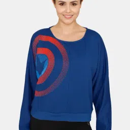 Zelocity by Zivame Blue Printed T-Shirt-picture-22