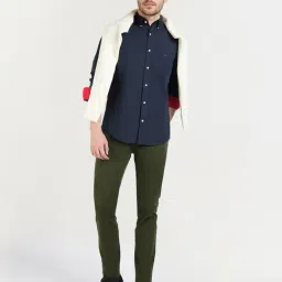 GANT Navy Blue Regular Fit Shirt image 3