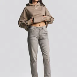 LOVEGEN Women Straight Fit Mid-Rise Heavy Fade Jeans image 3