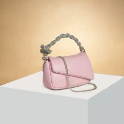 Forever Glam by Pantaloons Pink Solid Medium Handbag-picture-49
