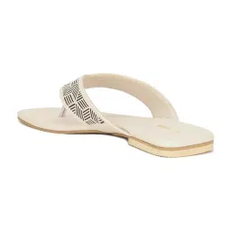Bata Women's SANSA Off White Thong Sandals image 5