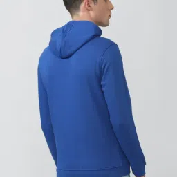 Van Heusen Blue Slim Fit Hooded SweatShirt image 2