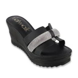 Catwalk Women's Rustic Hot Chic Black Wedges-picture-36