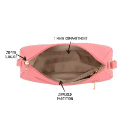Baggit Pink Medium Hobo Bag image 5