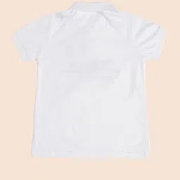 u.s. polo assn. US Polo Kids Boys White Cotton Embroidery Polo T-Shirt image 5