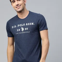 U.S. Polo Assn. Men Navy Blue Printed Lounge T-Shirts-picture-34