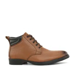 Pelle Albero Men's Tan Derby Boots image 2