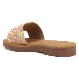 The White Pole Women's Beige Thong Sandals image 5