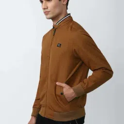 Van Heusen Sport Brown Regular Fit Bomber Jackets image 3