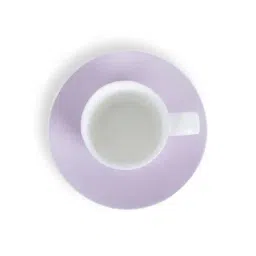 MONNO Snap Lilac & White Bone China Cup & Saucer (0.15 L)- Set of 2 image 5