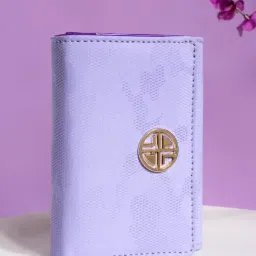 Carlton London Blue Solid Wallet for Women-image-9