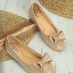 Elle Women's Beige Flat Ballets-picture-25