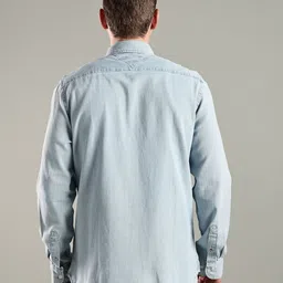 Tommy Hilfiger Men Solid Button-Down Collar Cotton Casual Shirt image 4