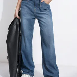 Street By Tokyo Talkies Women Flared Stretchable Mid-Rise Jeans-picture-36