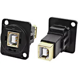 RS PRO Straight Panel Mount USB Connector 1 Port Type B to B, 2035567-picture-25