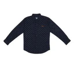 Palm Tree by Gini & Jony Kids Navy Printed Shirt-picture-18