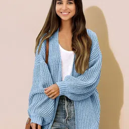 StyleCast Women Solid V-Neck Long Sleeves Winterwear Cardigan-picture-18