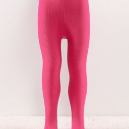 cute walk by babyhug Cutewalk by Babyhug Anti Bacterial Footed Solid Color Tights - Pink-picture-31